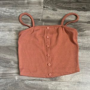 Coral crop top